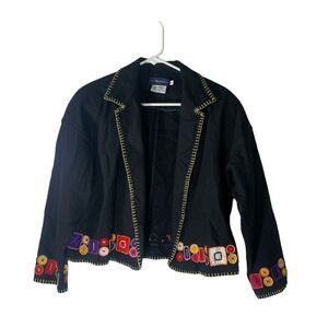 Breeches Medium Black Vintage Jacket Blazer‎